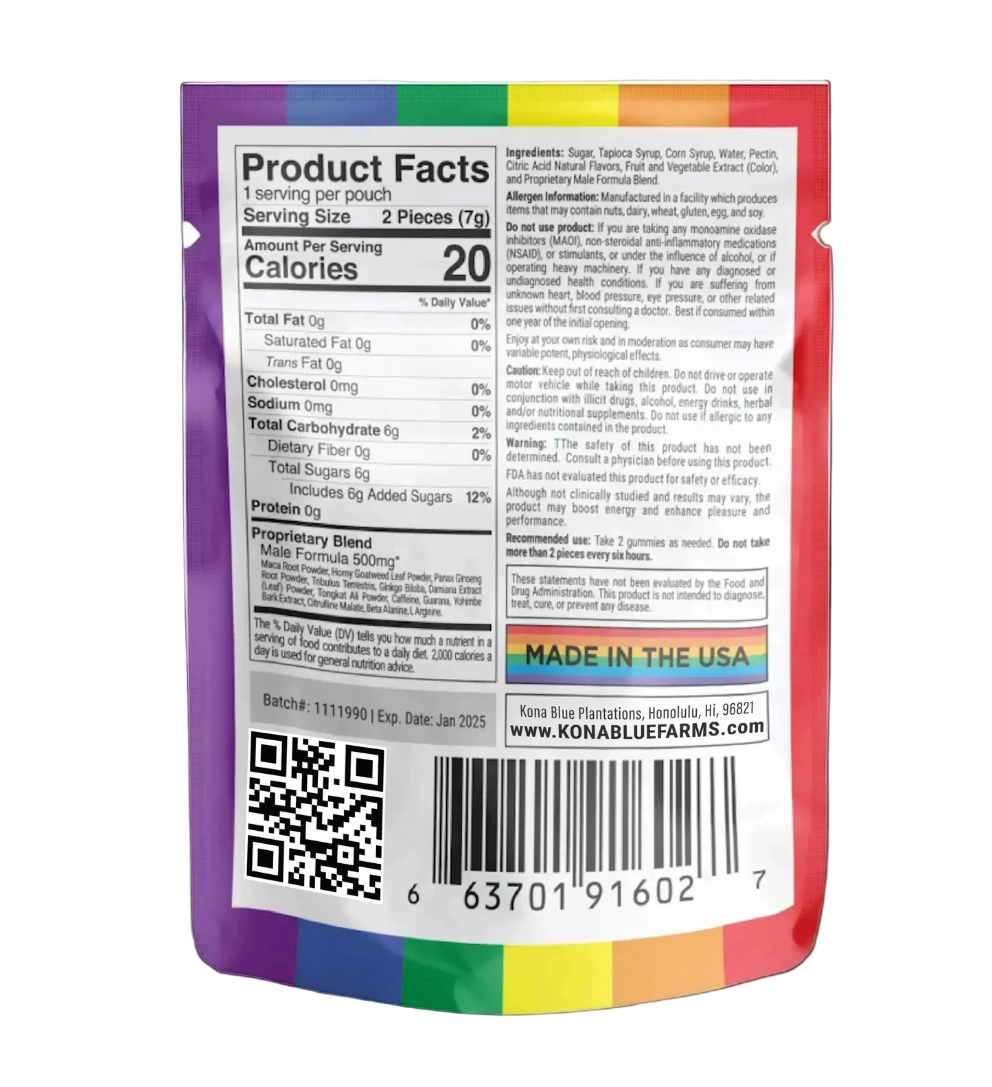 Pride Male Enhancement Gummies - 2-Pack