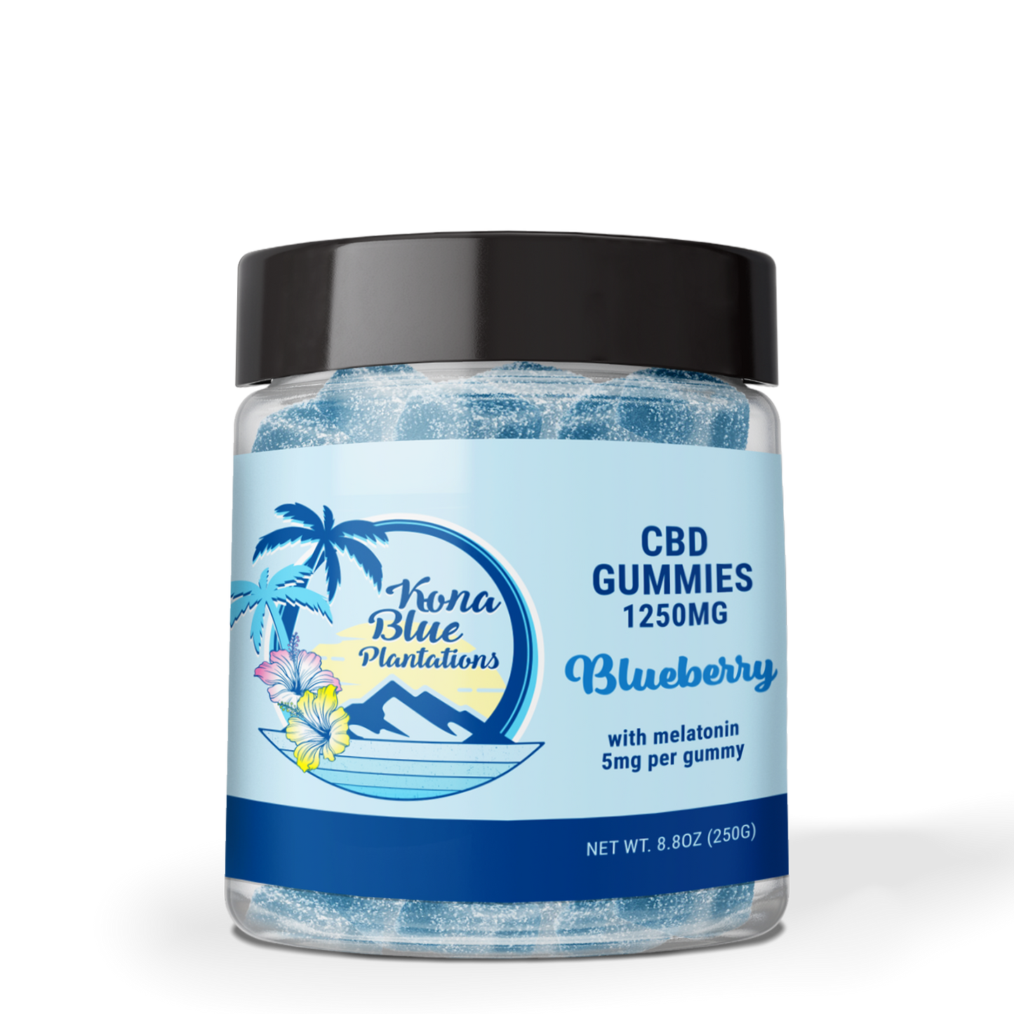 Kona Blue 1,250mg CBD Gummies - 50 count